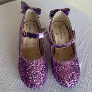 Purple Sparkle Heels Youth 12